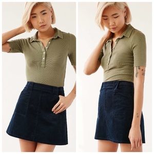 Urban outfitters BDG navy blue corduroy skirt